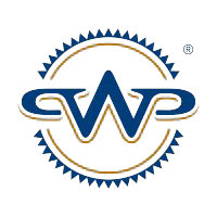 Wasatch Preferred Logo -- A fancy W with each serif extending into a downward circular line to ultimately form what looks like mirroring P's on each side of the W.